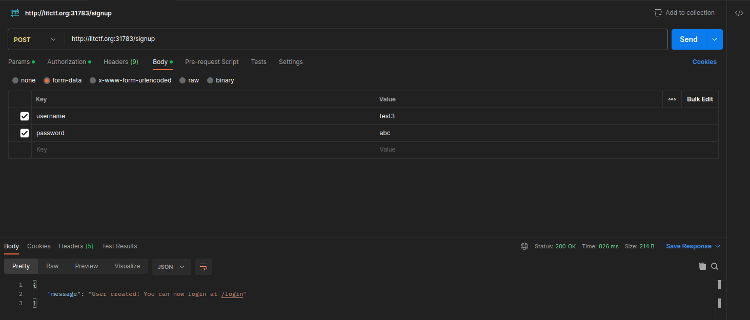 signup